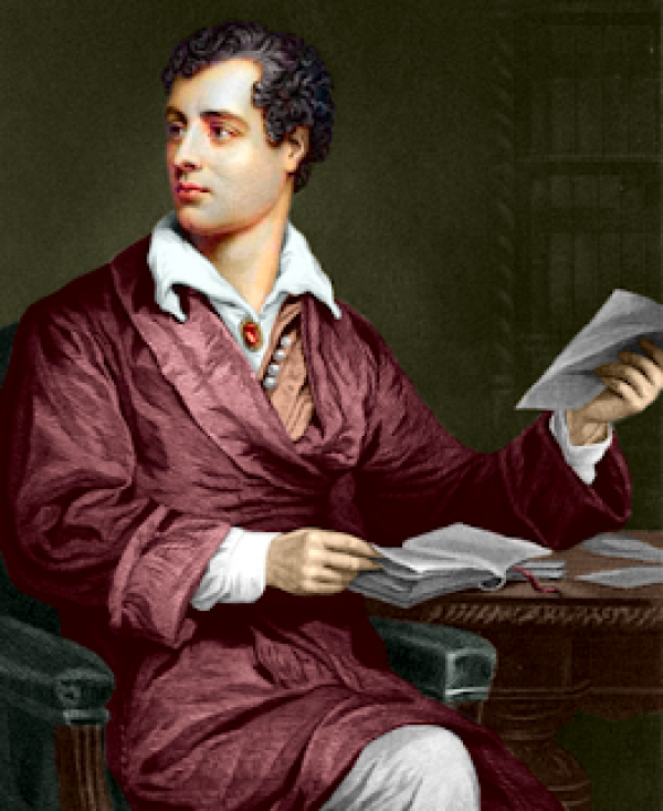 lord byron coloured drawing 07fe5307